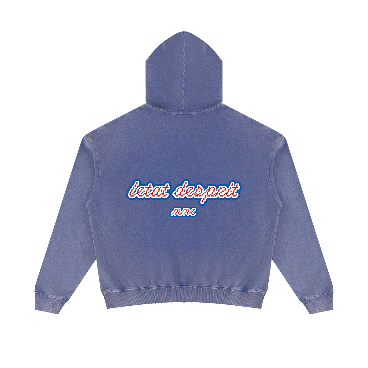 Unisex Mineral Wash Distressed Hoodie