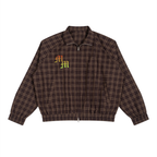 Unisex Plaid Full-Zip Track Jacket