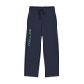 Solid Color Straight-Leg Sweatpants