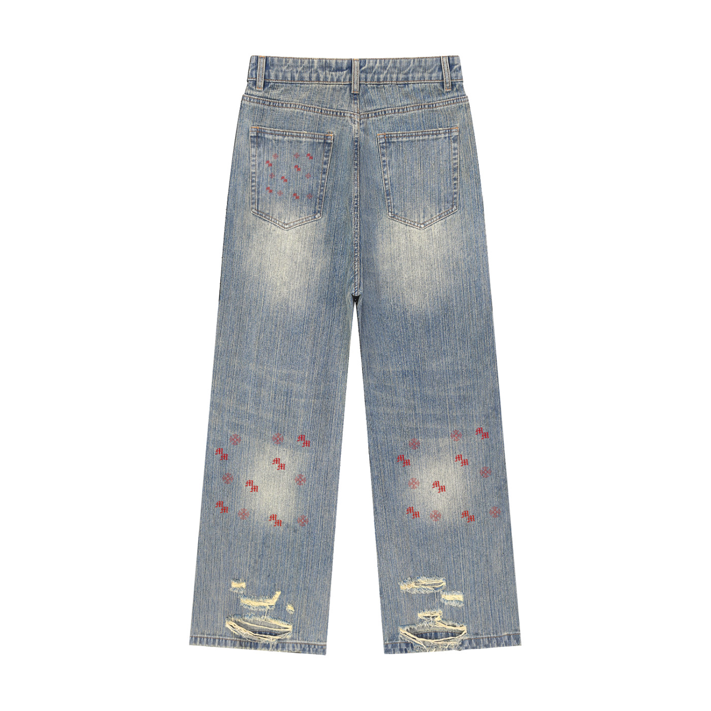 Millionaire Mindset Vintage Distressed Denim Jeans
