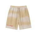 Unisex Sunfade Waffle Raw Hem Shorts