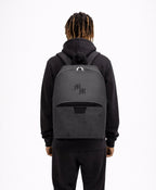 Millionaire Mindset Grey Leather Monogram Backpack