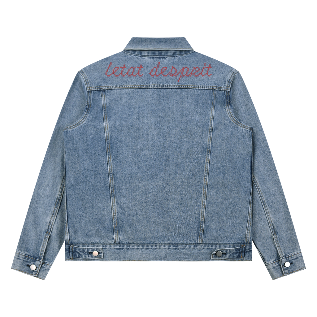 L'état d'esprit "Forbidden Love" Vintage Denim Jacket