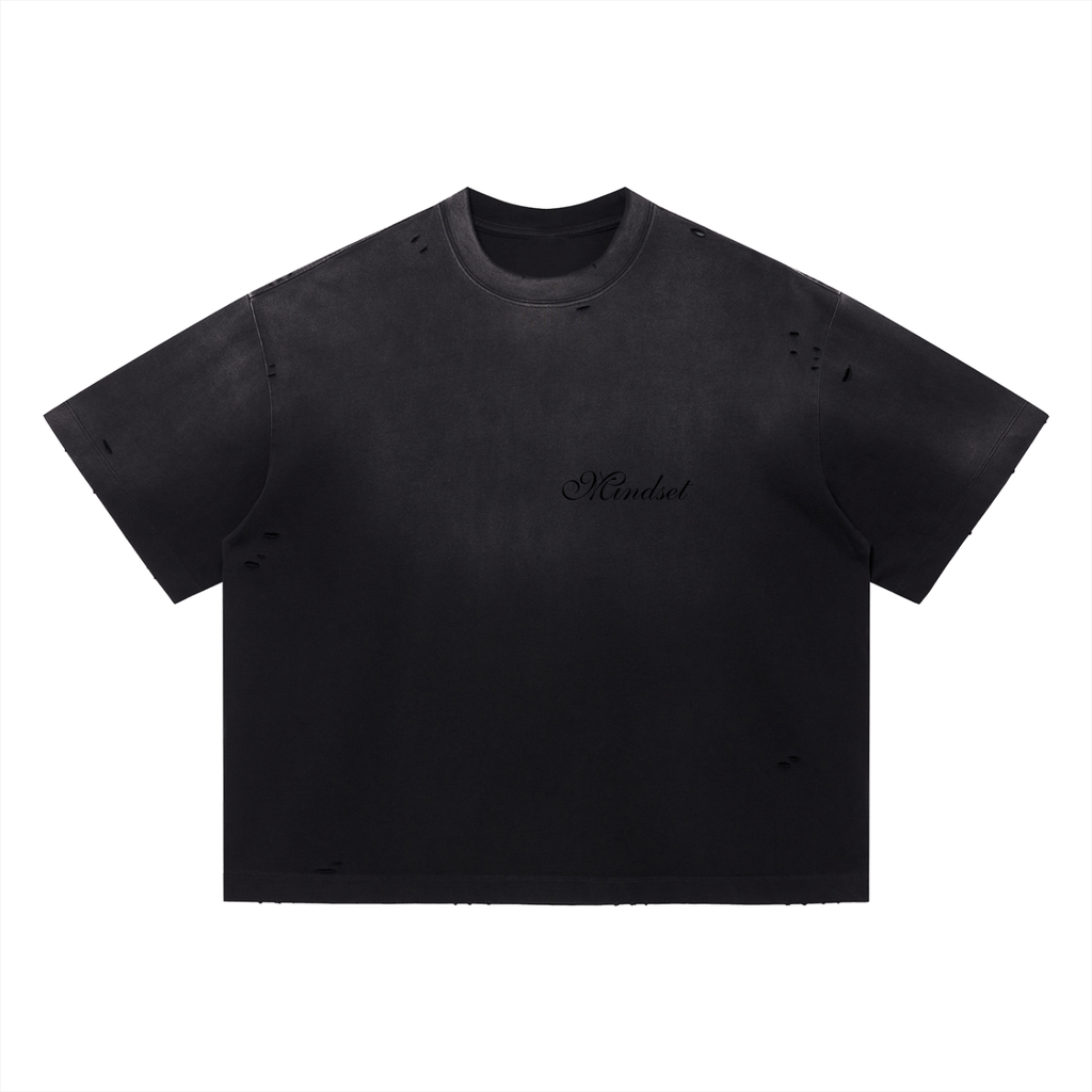 Vintage Washed Distressed Boxy Oversized T-Shirt