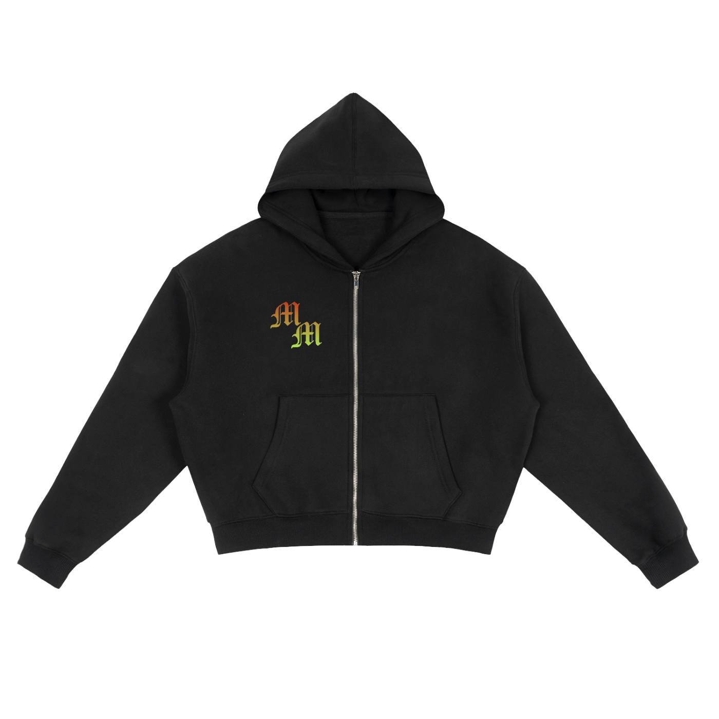 Millionaire Mindset MM Zip Hoodie - Black