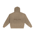 Millionaire Mindset Hand-Frayed Zip Hoodie