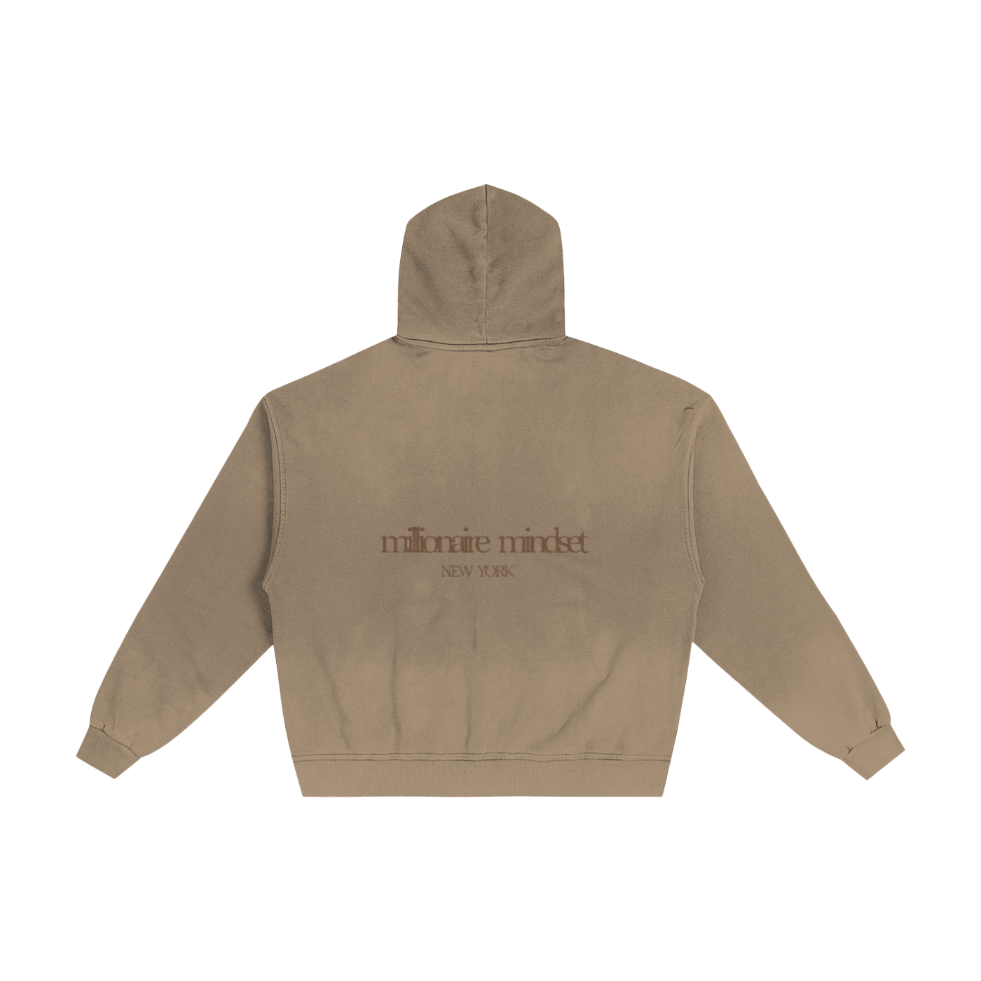 Millionaire Mindset Hand-Frayed Zip Hoodie