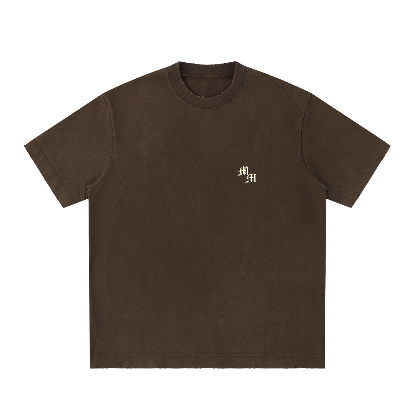 Heavyweight Vintage Washed Frayed T-Shirt