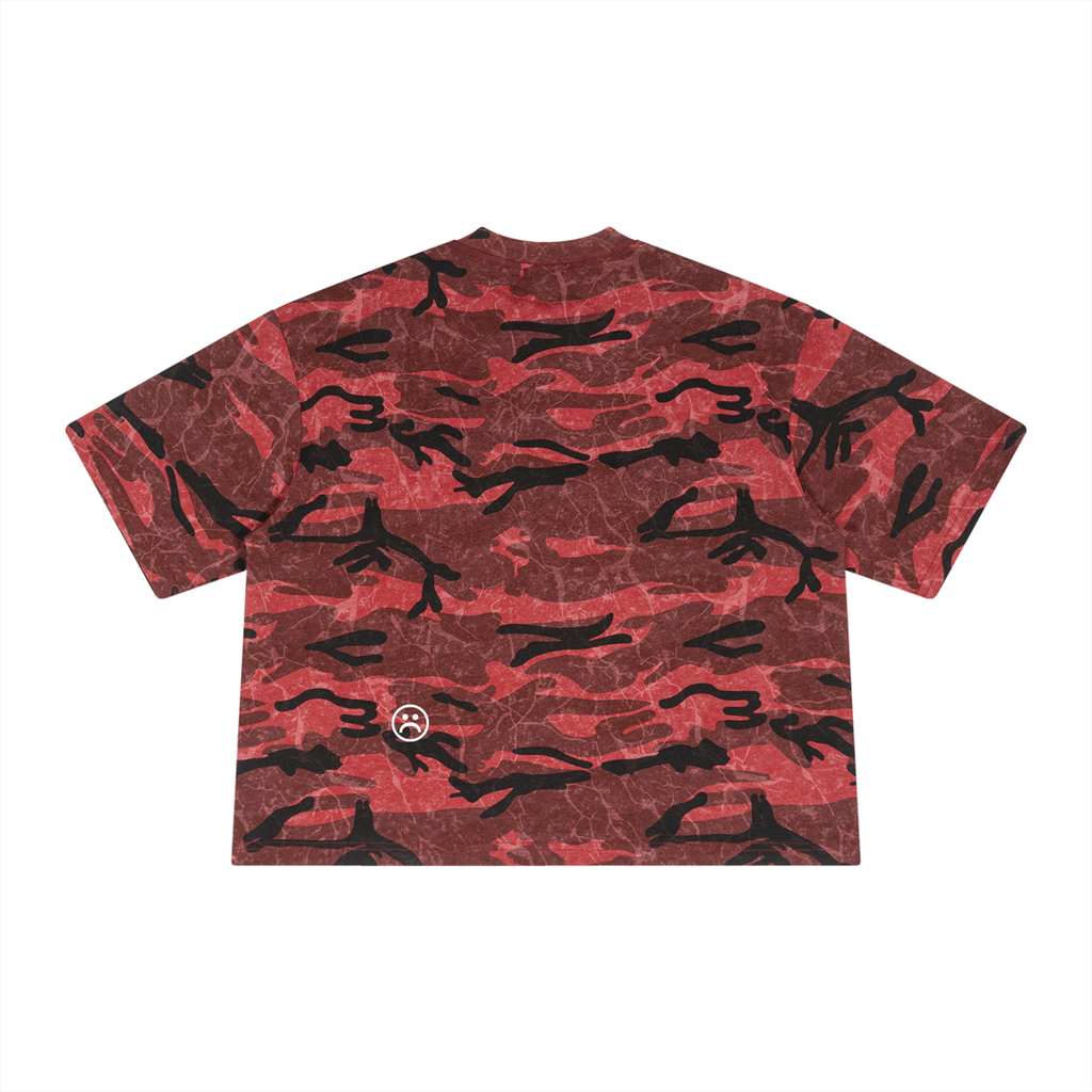 Unisex Boxy Camo Print T-Shirt