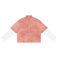 Unisex Vintage Wash Plaid Short Sleeve Shirt