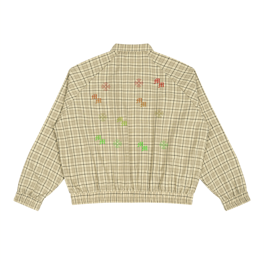 Unisex Plaid Full-Zip Track Jacket