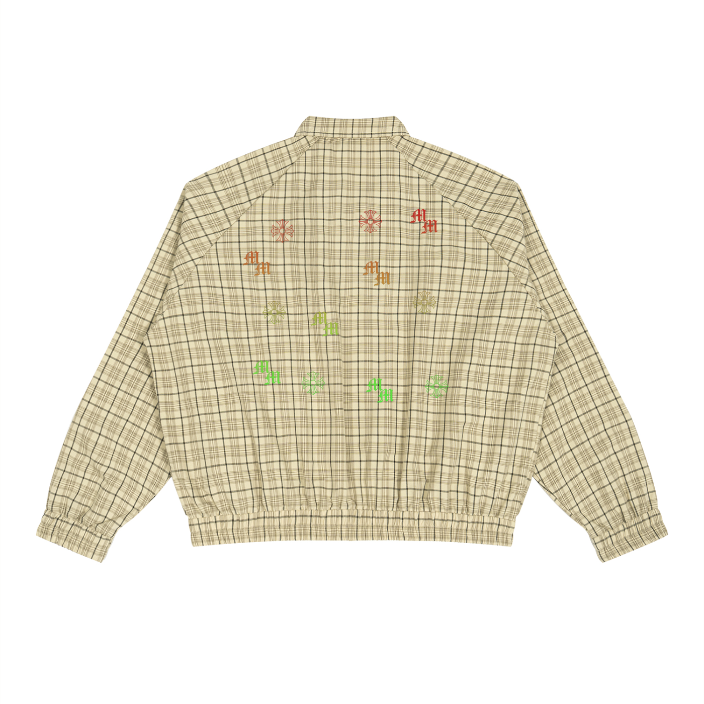 Unisex Plaid Full-Zip Track Jacket