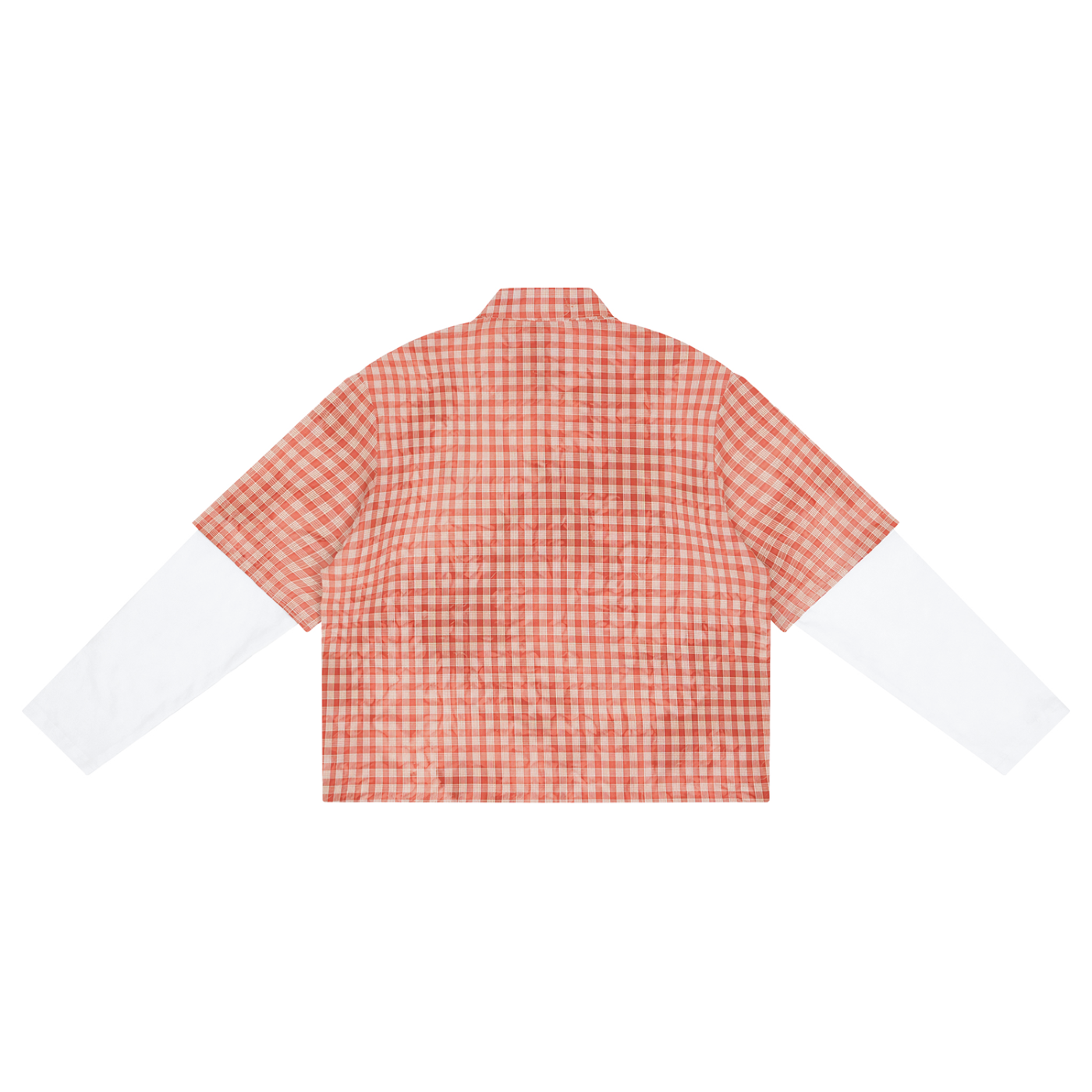 Unisex Vintage Wash Plaid Short Sleeve Shirt