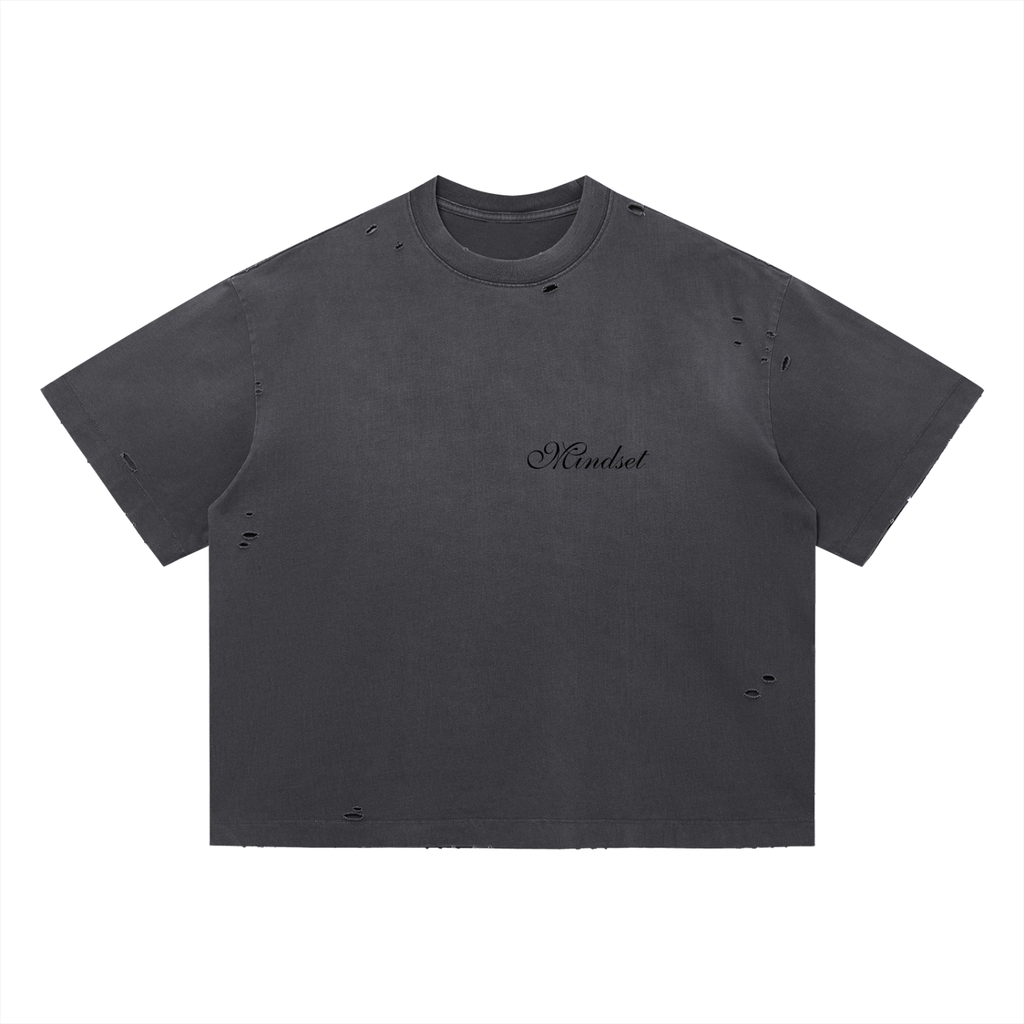 Vintage Washed Distressed Boxy Oversized T-Shirt