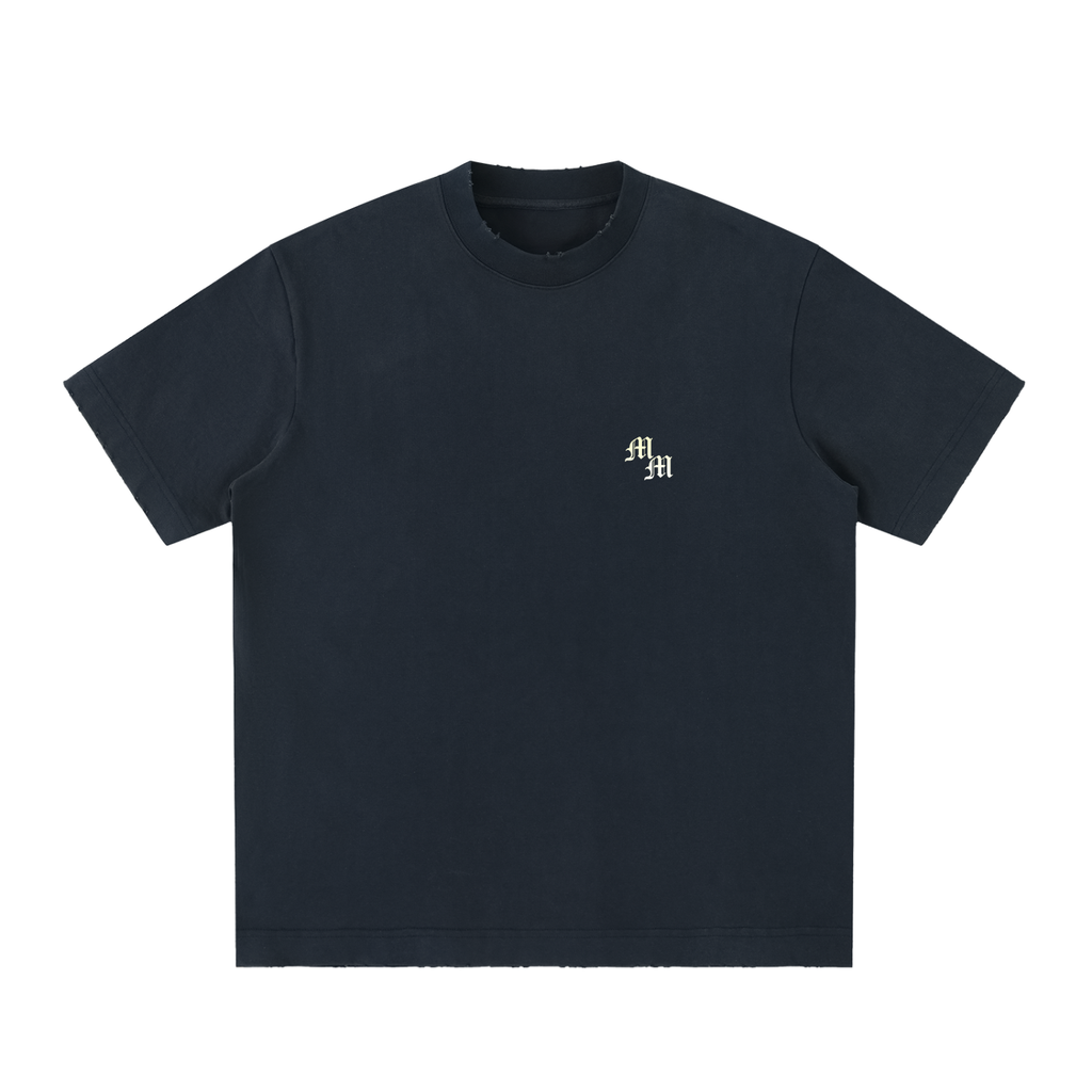 Heavyweight Vintage Washed Frayed T-Shirt