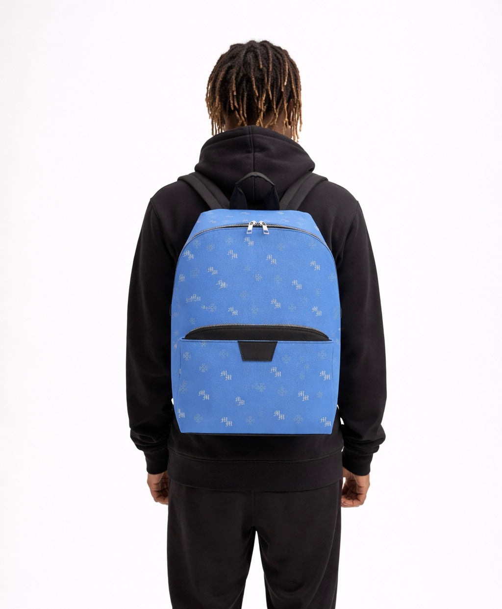 Millionaire Mindset Blue Monogram Backpack