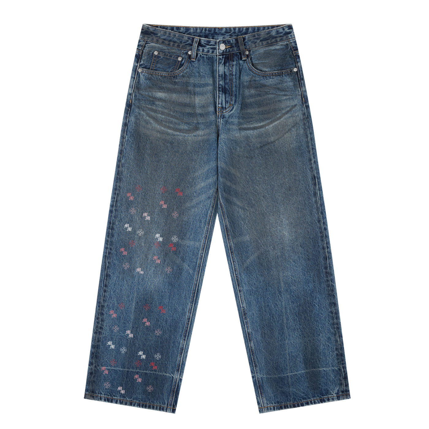 Millionaire Mindset Vintage Baggy Denim Jeans