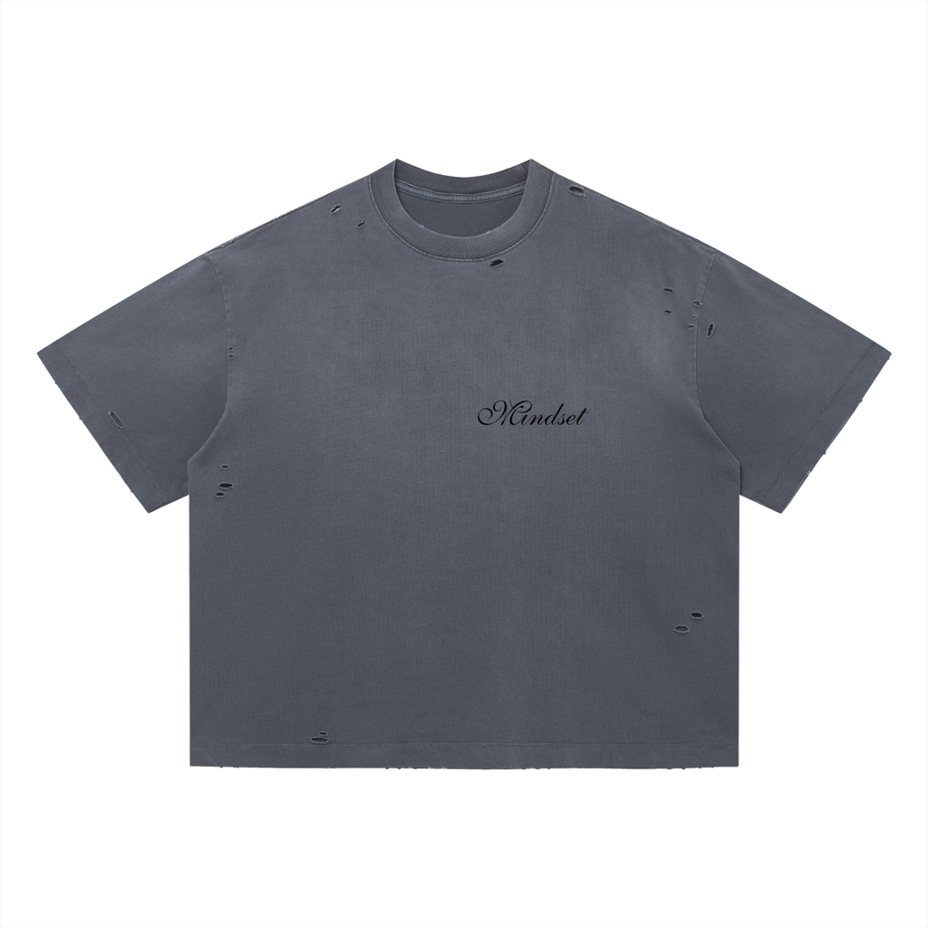 Vintage Washed Distressed Boxy Oversized T-Shirt