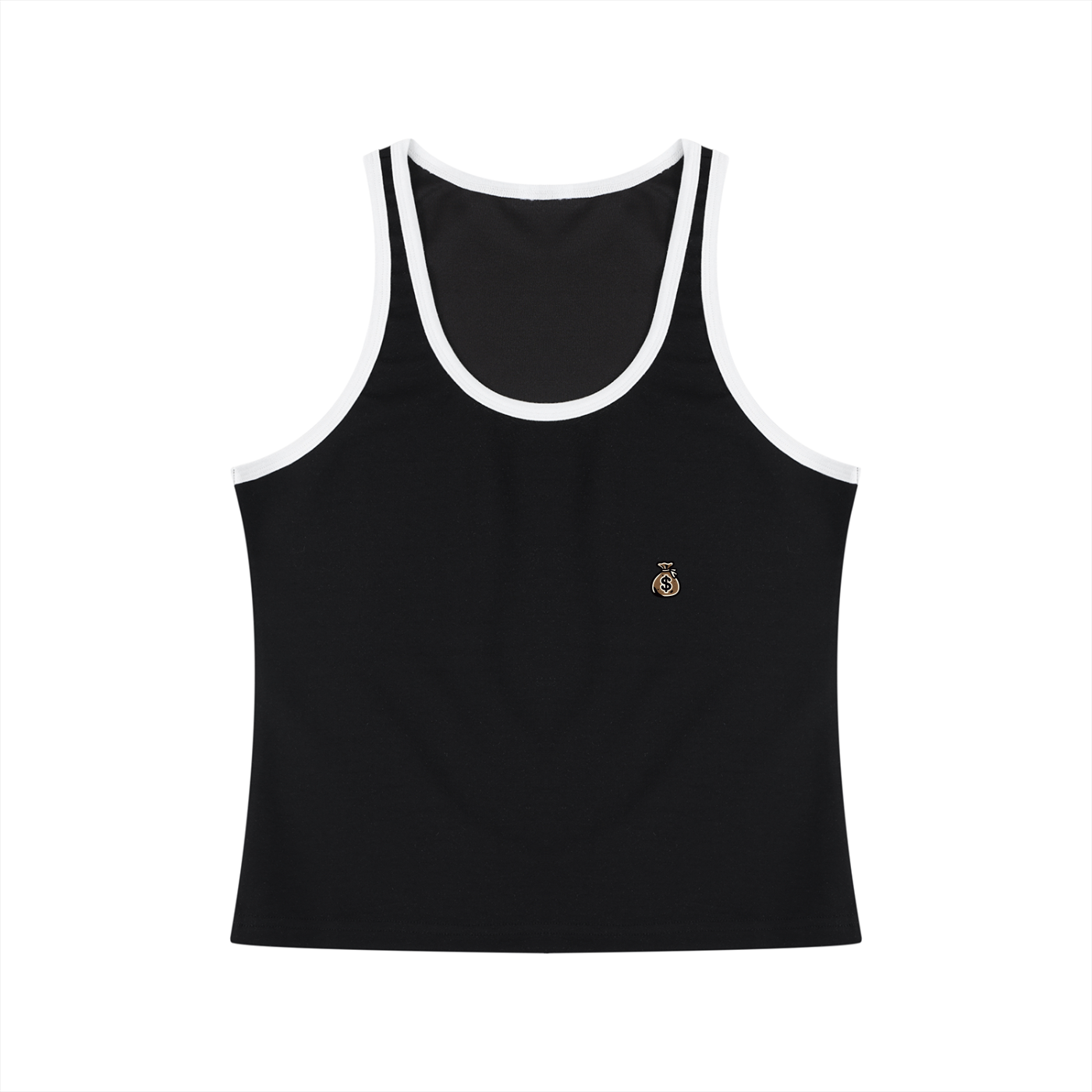 Women's Color Block Cropped Tank Top