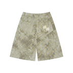 Unisex Vintage Wash Plaid Shorts