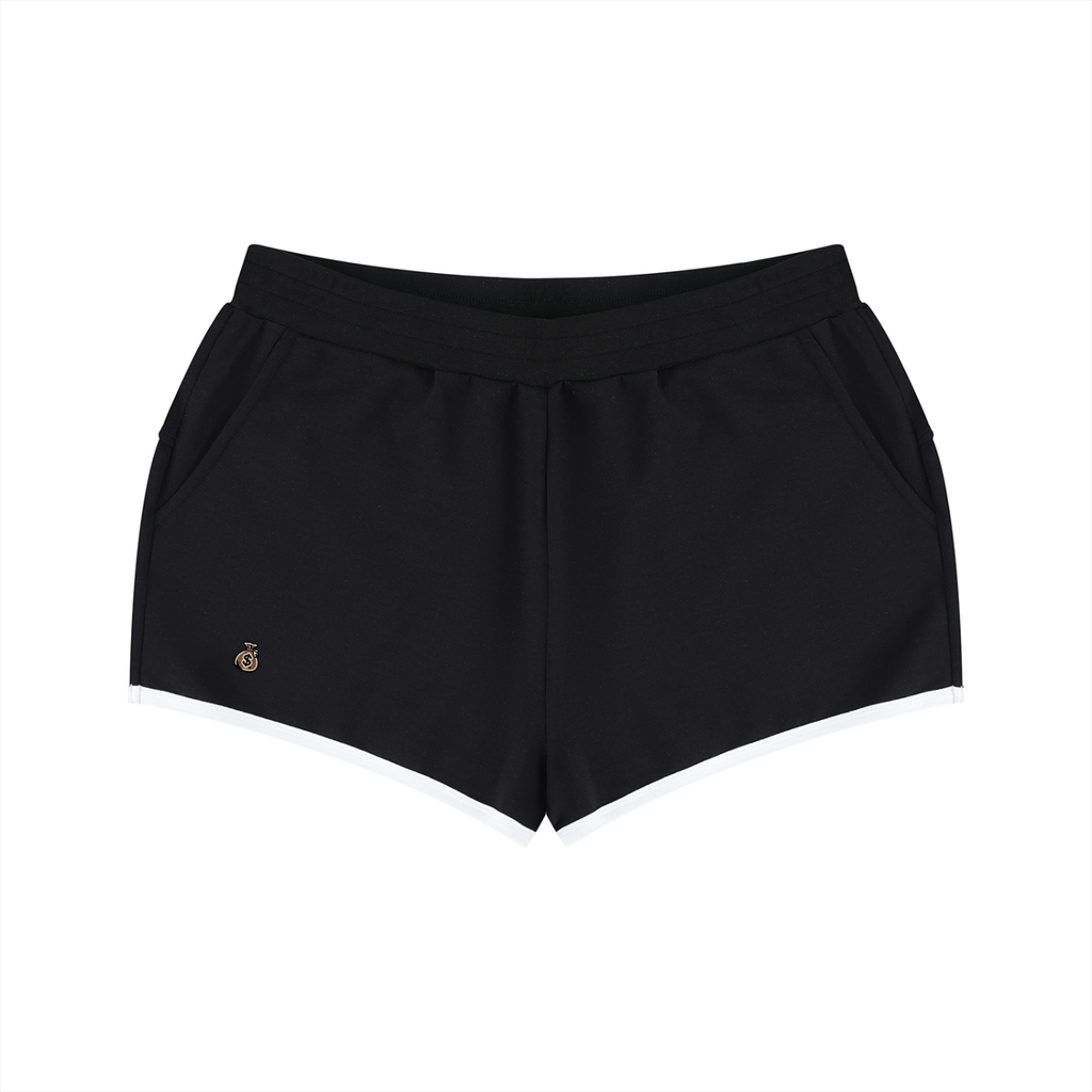 Women's Retro Contrast Binding Shorts