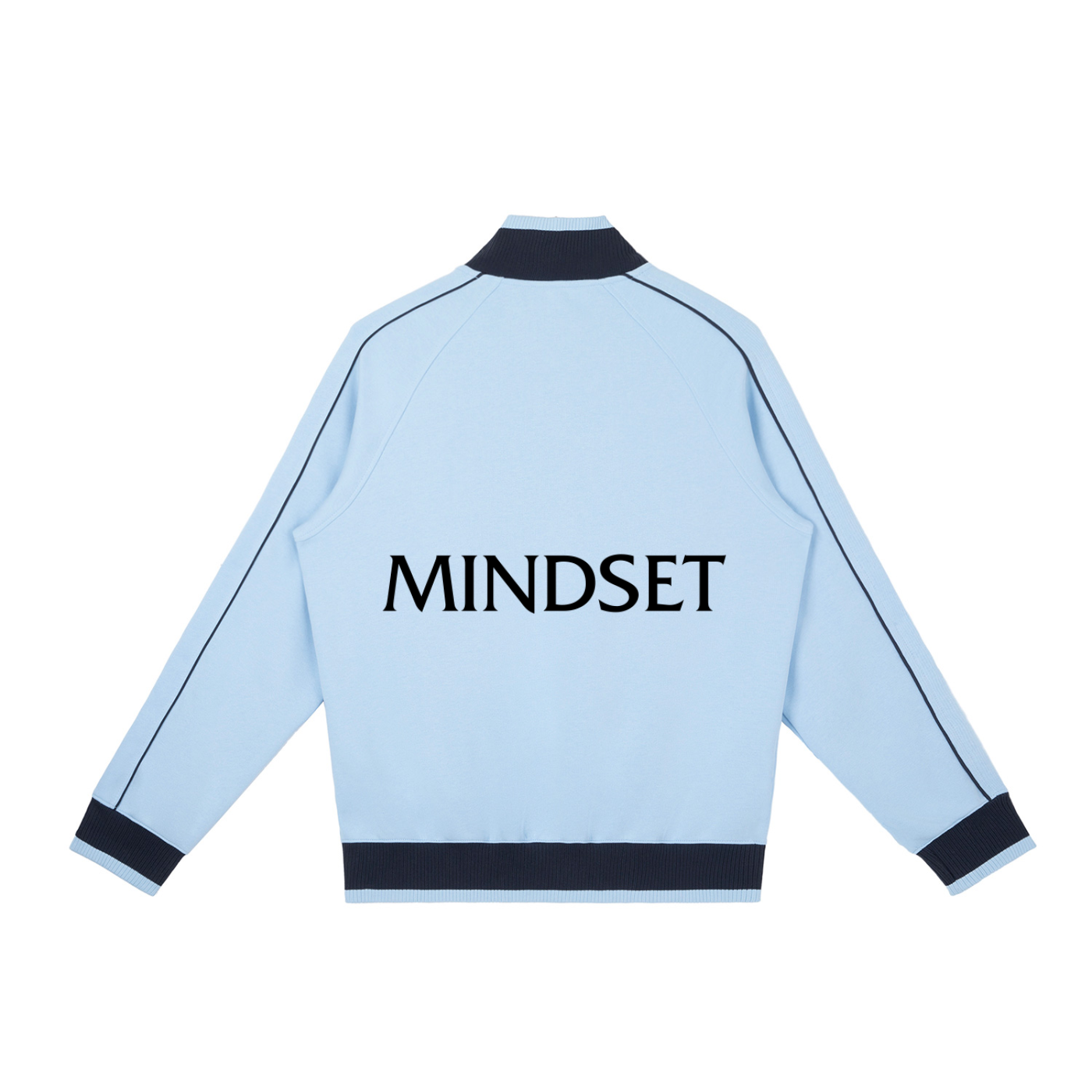 Color Block Raglan Sleeve Zip Track Jacket