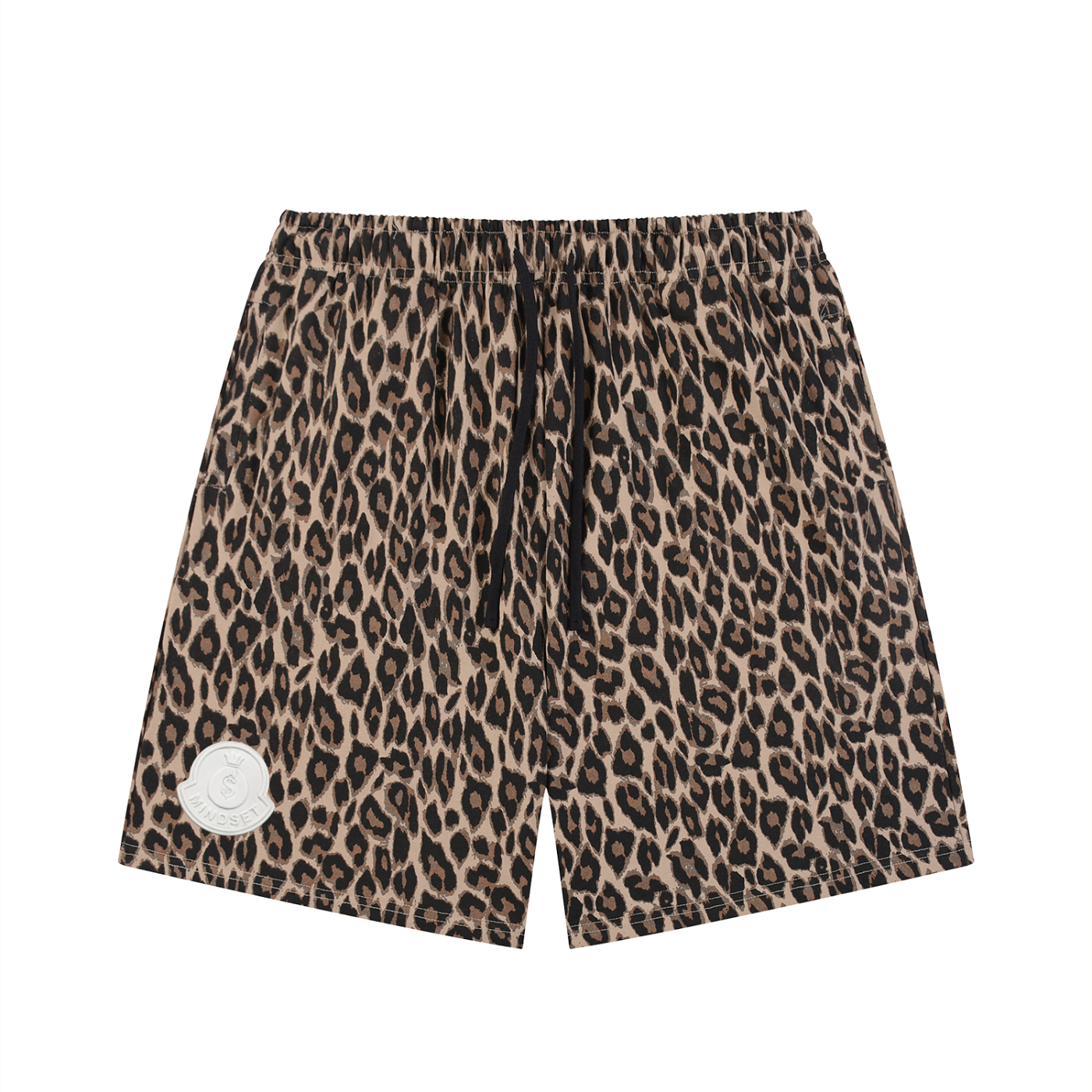 Unisex Heavyweight Leopard Drawstring Shorts