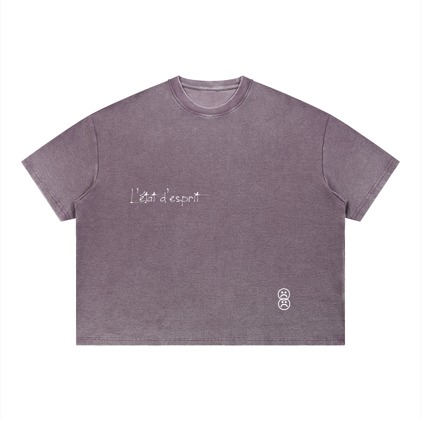 Unisex Vintage Wash Sunfade Boxy Waffle T-Shirt