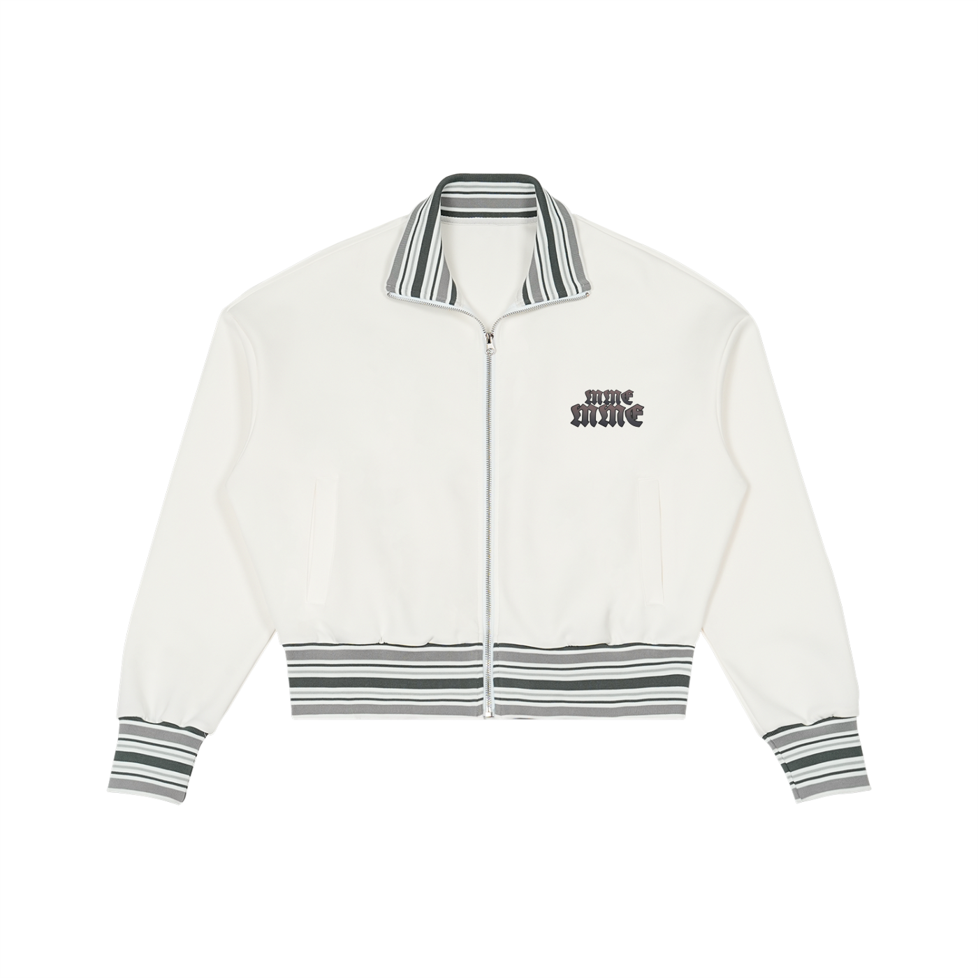 Millionaire Mindset Striped Zip Jacket