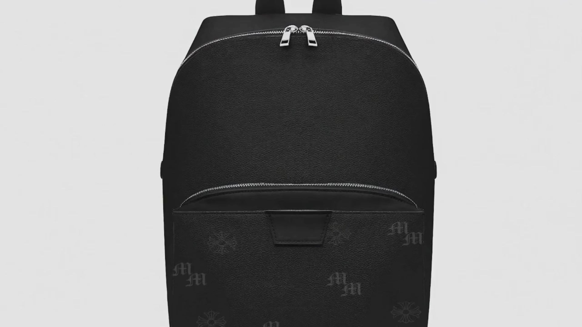 Millionaire Mindset Black Monogram Backpack