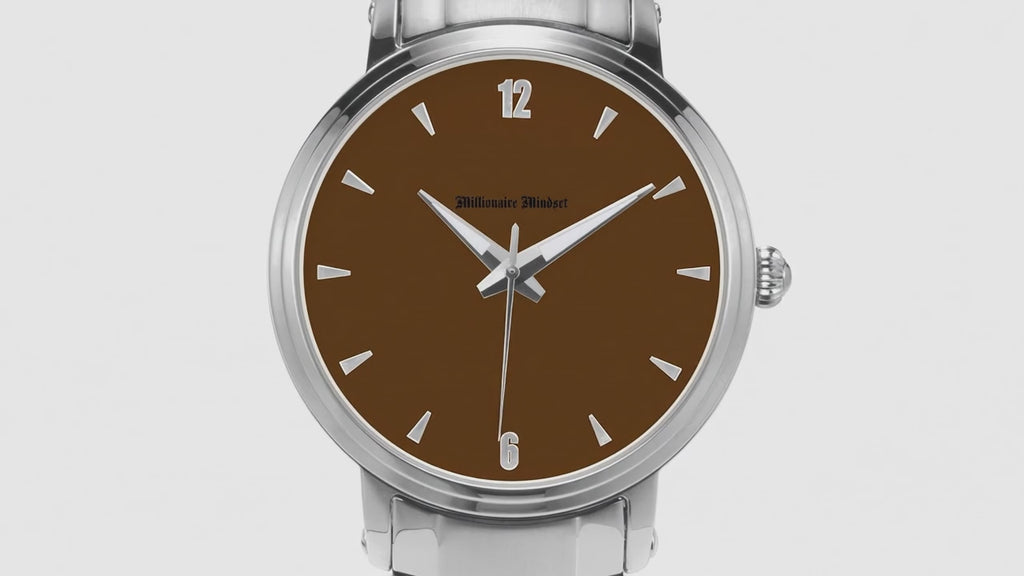 MME Submariner Automatic Watch - Chocolate Brown